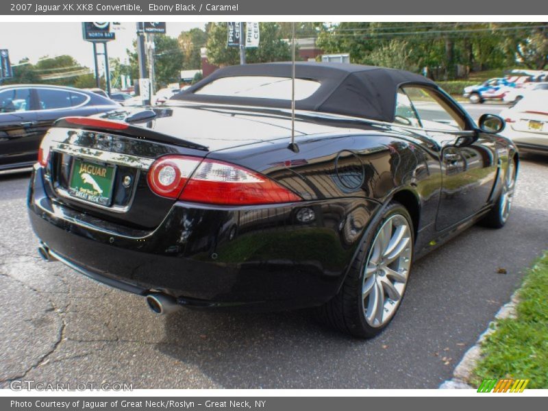 Ebony Black / Caramel 2007 Jaguar XK XK8 Convertible