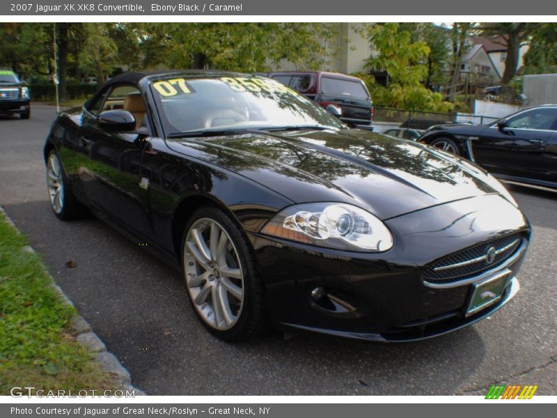 Ebony Black / Caramel 2007 Jaguar XK XK8 Convertible