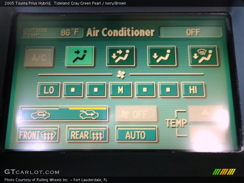 Tideland Gray Green Pearl / Ivory/Brown 2005 Toyota Prius Hybrid
