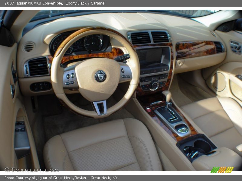 Ebony Black / Caramel 2007 Jaguar XK XK8 Convertible