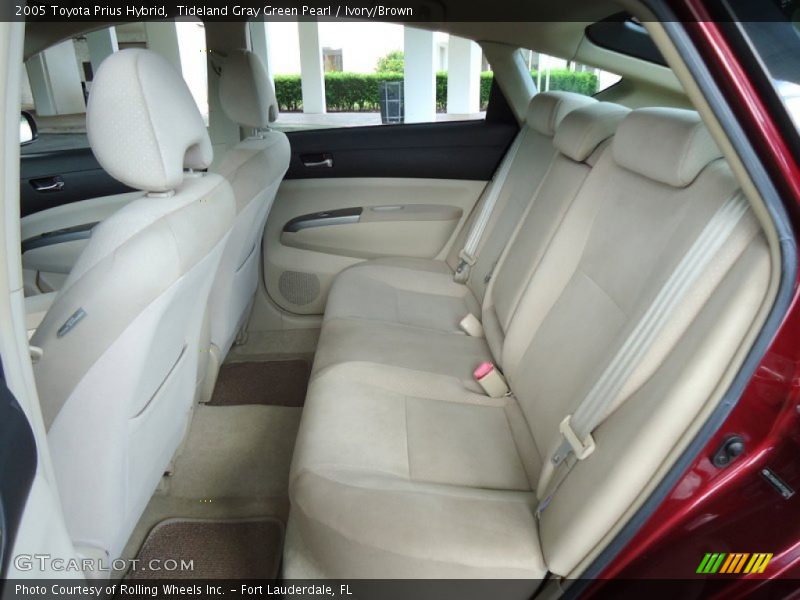 Tideland Gray Green Pearl / Ivory/Brown 2005 Toyota Prius Hybrid