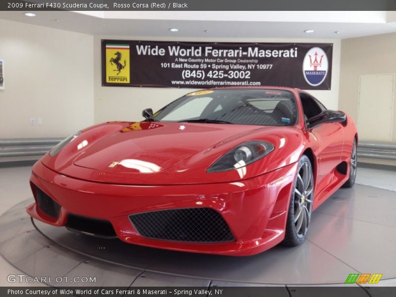 Rosso Corsa (Red) / Black 2009 Ferrari F430 Scuderia Coupe