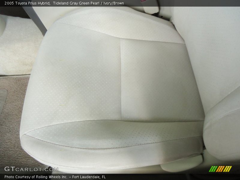Tideland Gray Green Pearl / Ivory/Brown 2005 Toyota Prius Hybrid