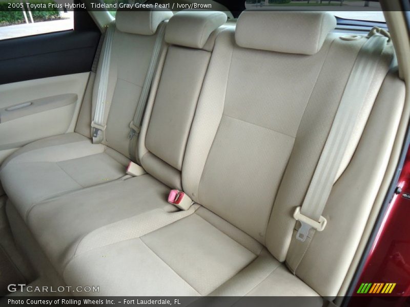 Tideland Gray Green Pearl / Ivory/Brown 2005 Toyota Prius Hybrid