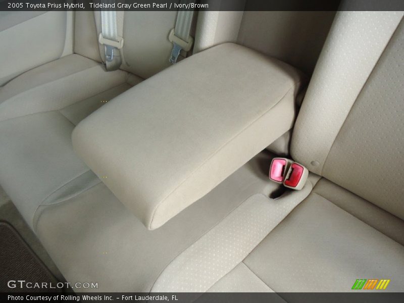 Tideland Gray Green Pearl / Ivory/Brown 2005 Toyota Prius Hybrid