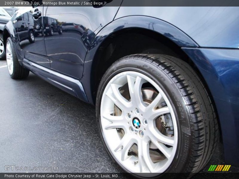 Montego Blue Metallic / Sand Beige 2007 BMW X3 3.0si