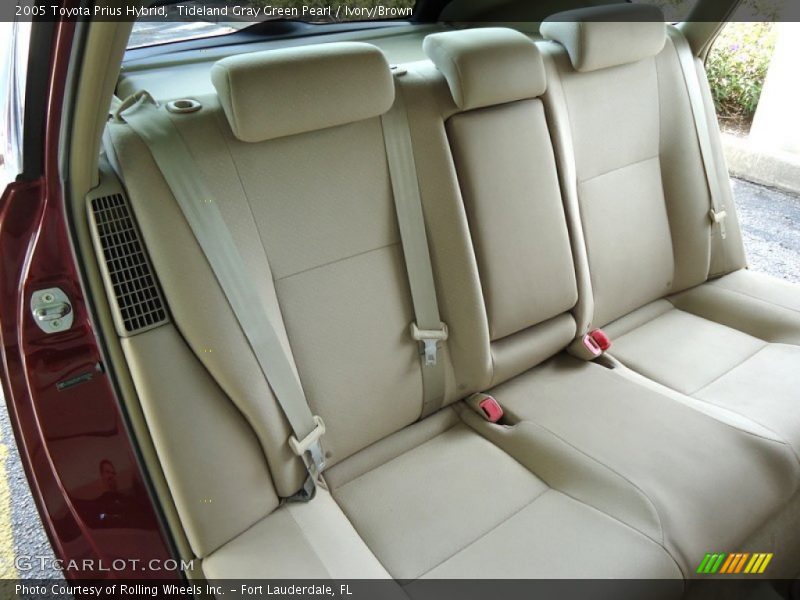 Tideland Gray Green Pearl / Ivory/Brown 2005 Toyota Prius Hybrid