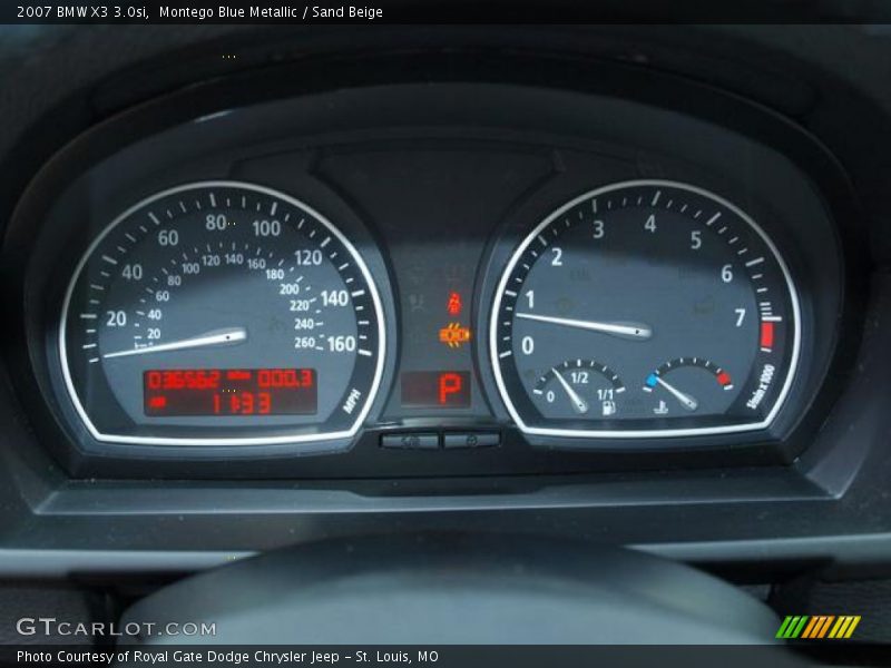  2007 X3 3.0si 3.0si Gauges