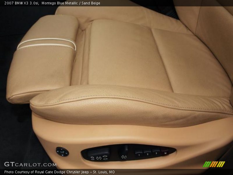 Montego Blue Metallic / Sand Beige 2007 BMW X3 3.0si
