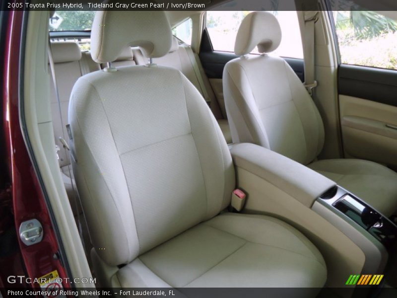 Tideland Gray Green Pearl / Ivory/Brown 2005 Toyota Prius Hybrid