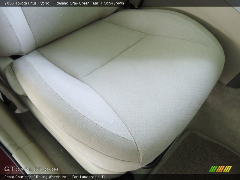 Tideland Gray Green Pearl / Ivory/Brown 2005 Toyota Prius Hybrid