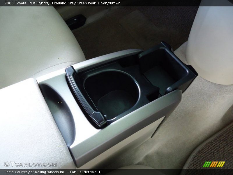 Tideland Gray Green Pearl / Ivory/Brown 2005 Toyota Prius Hybrid