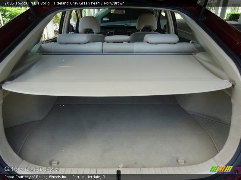 Tideland Gray Green Pearl / Ivory/Brown 2005 Toyota Prius Hybrid