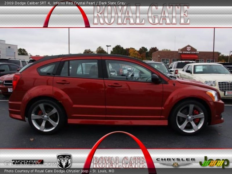 Inferno Red Crystal Pearl / Dark Slate Gray 2009 Dodge Caliber SRT 4