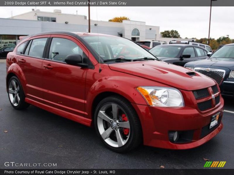 Inferno Red Crystal Pearl / Dark Slate Gray 2009 Dodge Caliber SRT 4