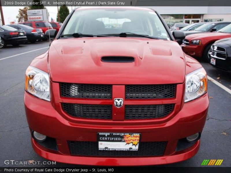 Inferno Red Crystal Pearl / Dark Slate Gray 2009 Dodge Caliber SRT 4