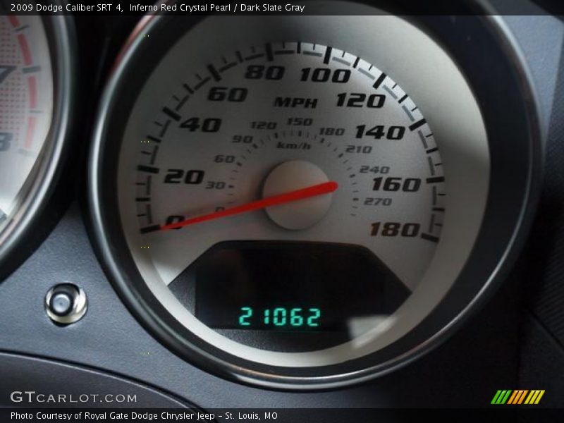 Inferno Red Crystal Pearl / Dark Slate Gray 2009 Dodge Caliber SRT 4