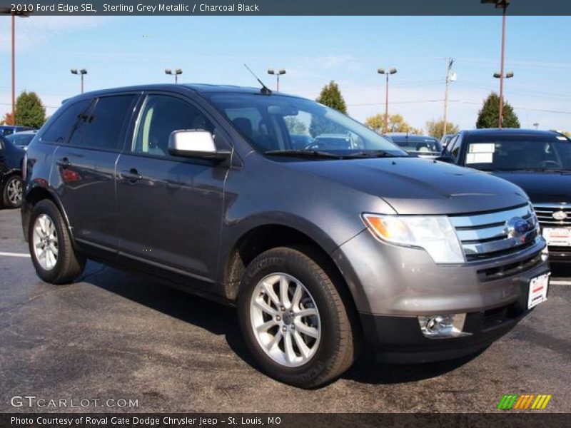 Sterling Grey Metallic / Charcoal Black 2010 Ford Edge SEL