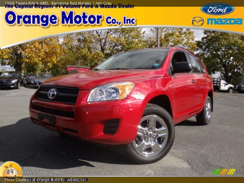 Barcelona Red Metallic / Ash Gray 2009 Toyota RAV4 4WD