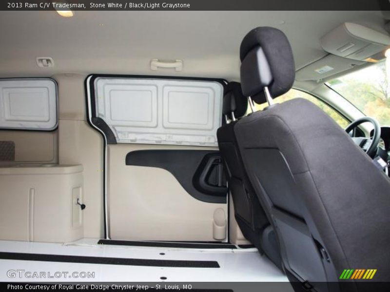 Stone White / Black/Light Graystone 2013 Ram C/V Tradesman