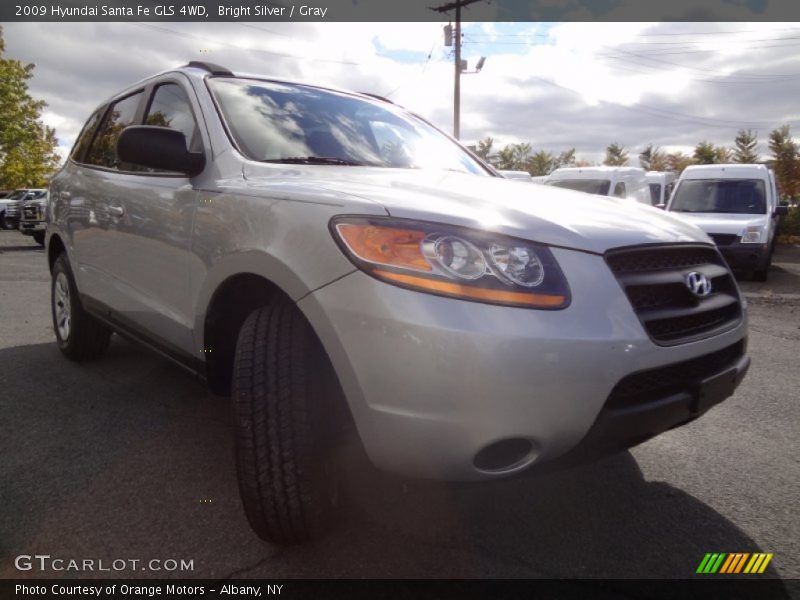 Bright Silver / Gray 2009 Hyundai Santa Fe GLS 4WD