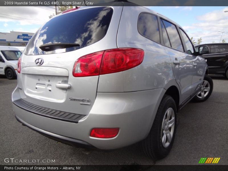 Bright Silver / Gray 2009 Hyundai Santa Fe GLS 4WD