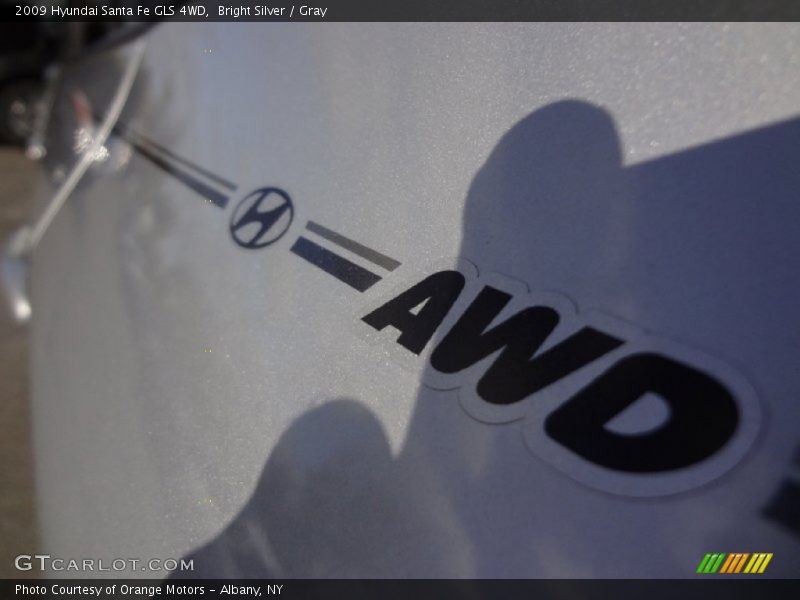 Bright Silver / Gray 2009 Hyundai Santa Fe GLS 4WD