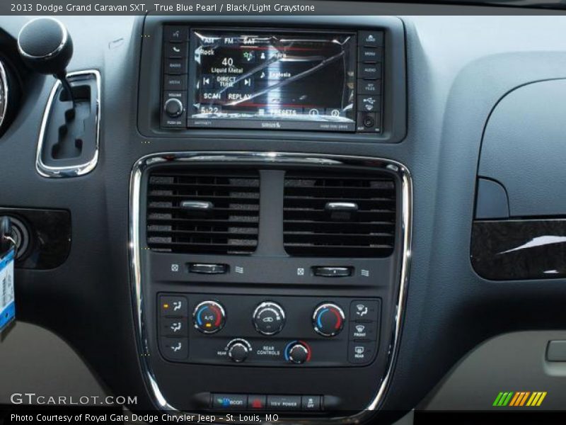 True Blue Pearl / Black/Light Graystone 2013 Dodge Grand Caravan SXT