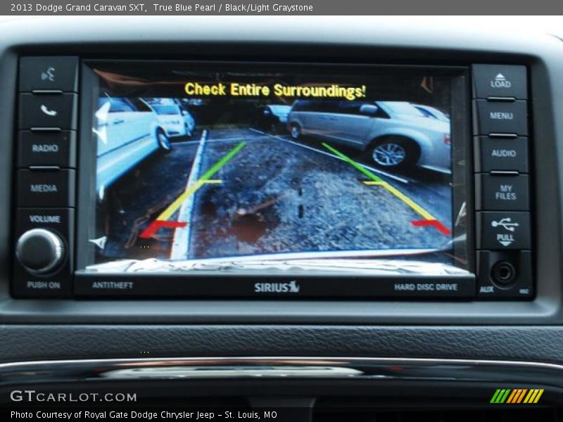 True Blue Pearl / Black/Light Graystone 2013 Dodge Grand Caravan SXT