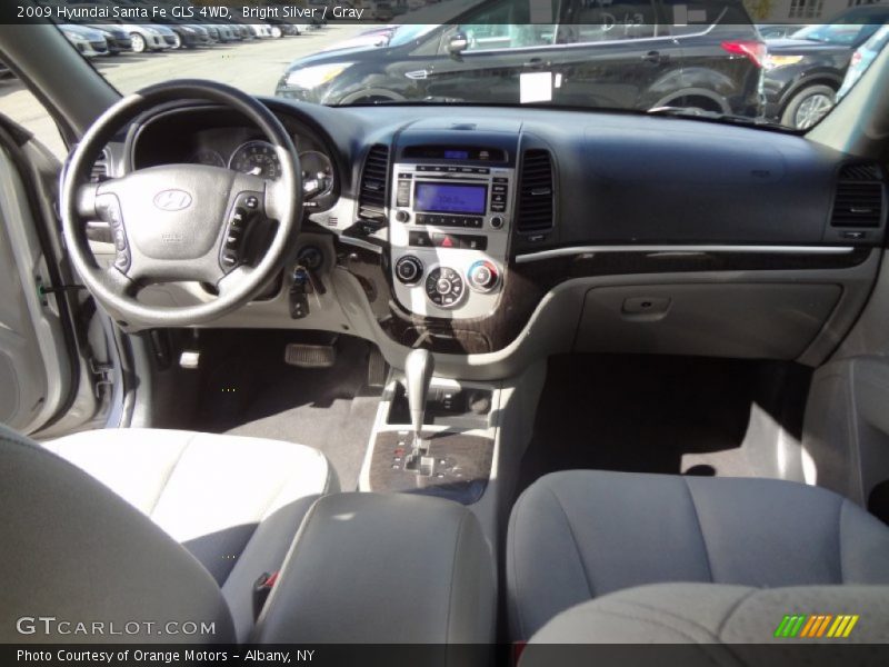Bright Silver / Gray 2009 Hyundai Santa Fe GLS 4WD