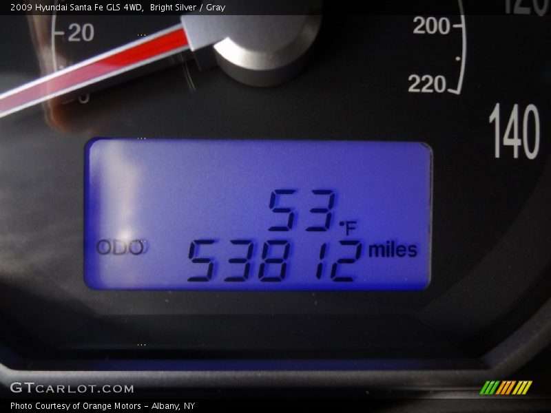 Bright Silver / Gray 2009 Hyundai Santa Fe GLS 4WD