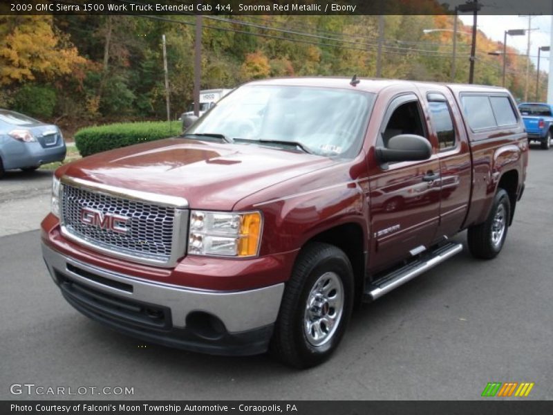 Sonoma Red Metallic / Ebony 2009 GMC Sierra 1500 Work Truck Extended Cab 4x4