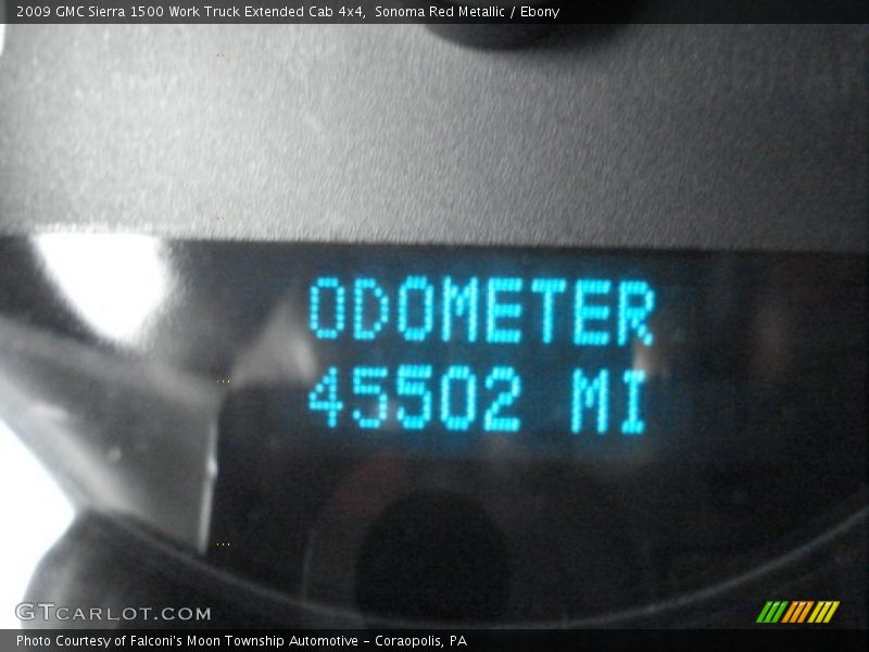 Sonoma Red Metallic / Ebony 2009 GMC Sierra 1500 Work Truck Extended Cab 4x4