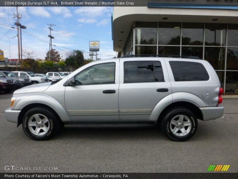 Brilliant Silver Metallic / Medium Slate Gray 2004 Dodge Durango SLT 4x4
