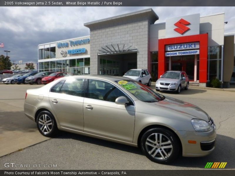 Wheat Beige Metallic / Pure Beige 2005 Volkswagen Jetta 2.5 Sedan