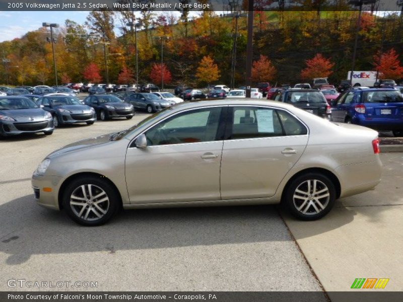 Wheat Beige Metallic / Pure Beige 2005 Volkswagen Jetta 2.5 Sedan