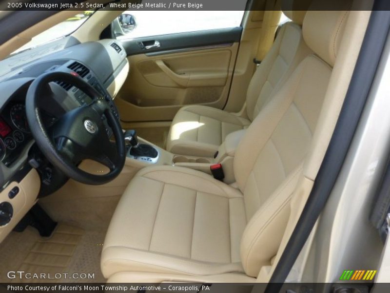 Wheat Beige Metallic / Pure Beige 2005 Volkswagen Jetta 2.5 Sedan