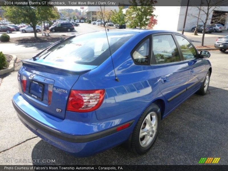 Tidal Wave Blue / Dark Gray 2004 Hyundai Elantra GT Hatchback