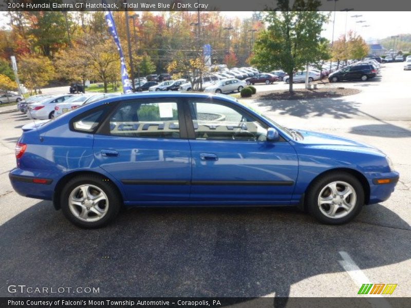 Tidal Wave Blue / Dark Gray 2004 Hyundai Elantra GT Hatchback