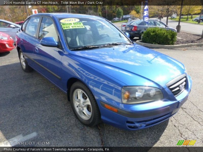 Tidal Wave Blue / Dark Gray 2004 Hyundai Elantra GT Hatchback