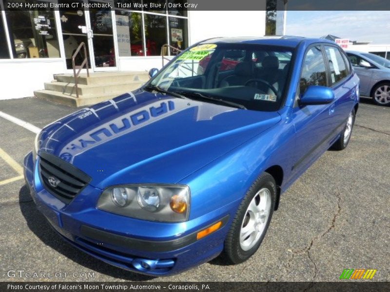 Tidal Wave Blue / Dark Gray 2004 Hyundai Elantra GT Hatchback