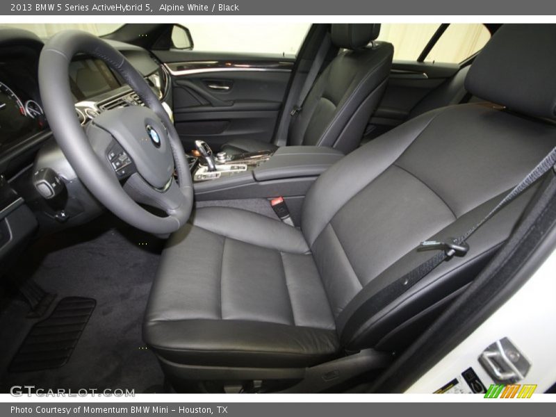 Front Seat of 2013 5 Series ActiveHybrid 5