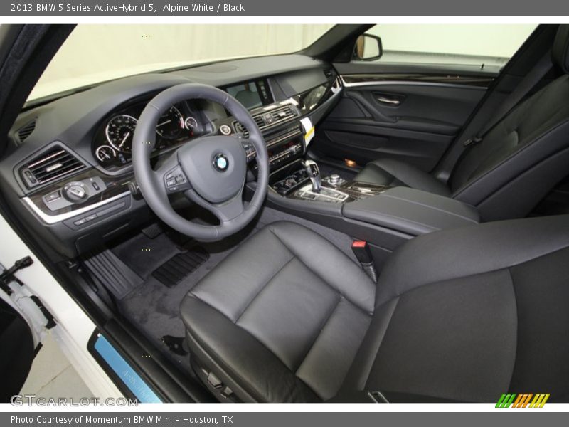 Black Interior - 2013 5 Series ActiveHybrid 5 