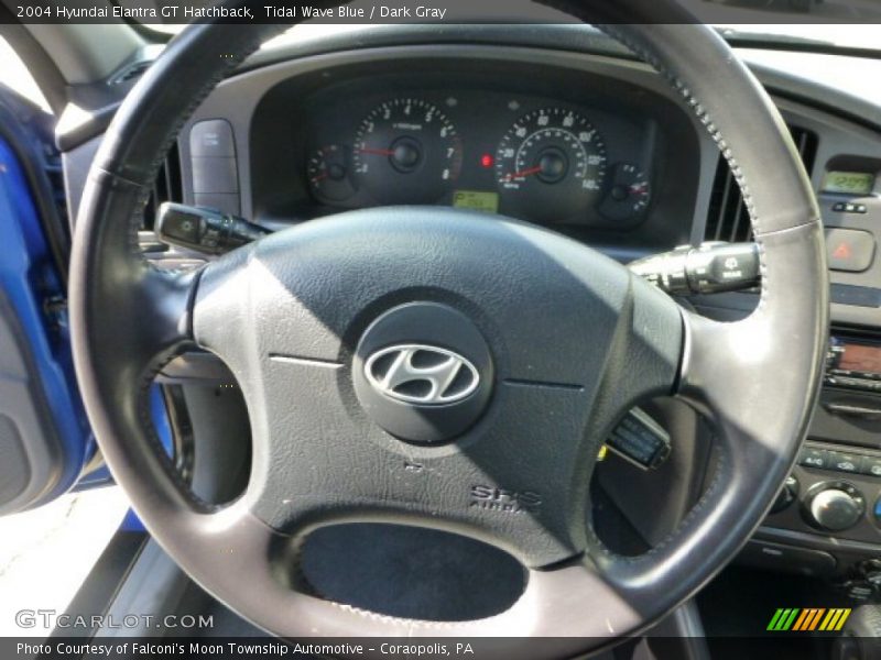 Tidal Wave Blue / Dark Gray 2004 Hyundai Elantra GT Hatchback