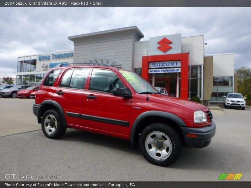 Racy Red / Gray 2004 Suzuki Grand Vitara LX 4WD