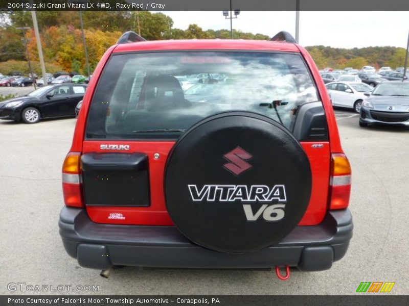 Racy Red / Gray 2004 Suzuki Grand Vitara LX 4WD