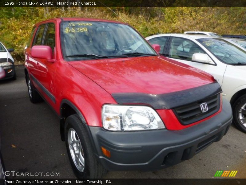 Milano Red / Charcoal 1999 Honda CR-V EX 4WD