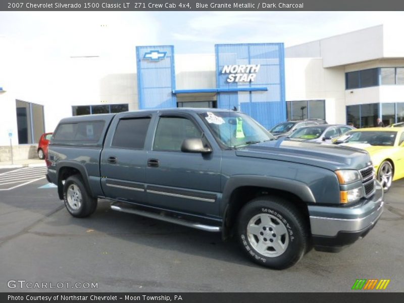 Blue Granite Metallic / Dark Charcoal 2007 Chevrolet Silverado 1500 Classic LT  Z71 Crew Cab 4x4