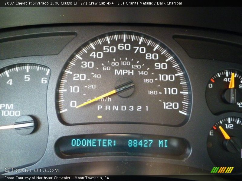 Blue Granite Metallic / Dark Charcoal 2007 Chevrolet Silverado 1500 Classic LT  Z71 Crew Cab 4x4