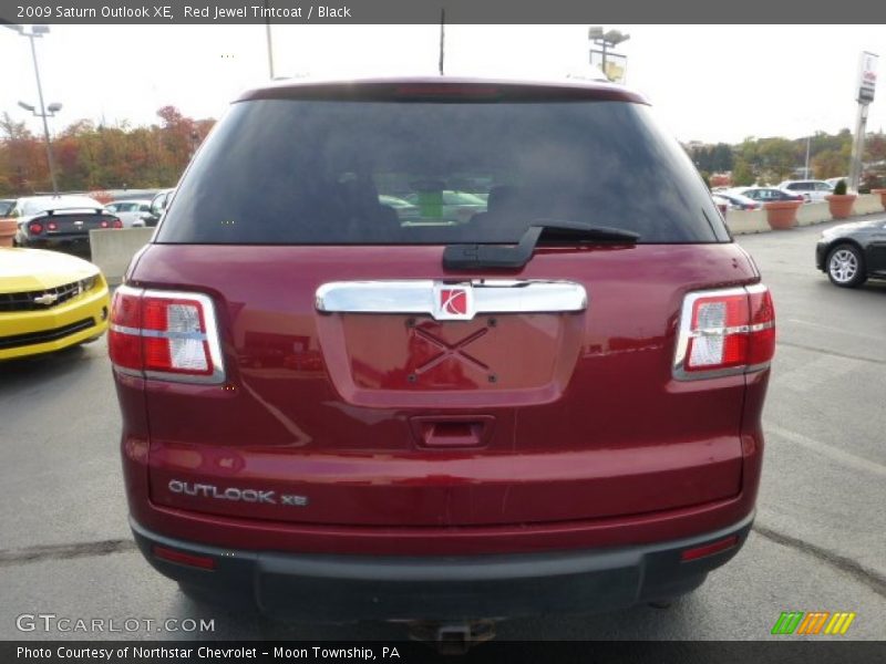 Red Jewel Tintcoat / Black 2009 Saturn Outlook XE